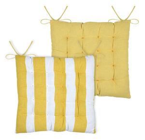 Μαξιλάρι Καρέκλας 2 Όψεων (38x38) S-F Coolvibes Jaune CUE136003GAL