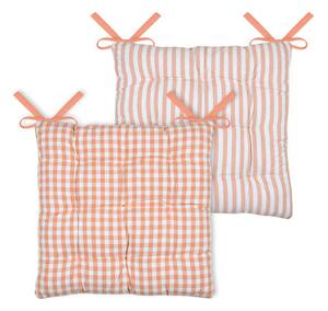 Μαξιλάρι Καρέκλας 2 Όψεων (40x40) S-F Bardot Mandarine CE238010