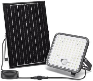 Aigostar - LED 120W ηλιακός προβολέας με αισθητήρα, IP66, 3,4V, ρυθμιζόμενος