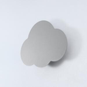Φωτιστικό τοίχου Cloud, γκρι, πλάτος 38 cm, μέταλλο, σύννεφο, G9