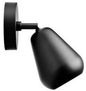 Nuura Aps Σποτ οροφής Anoli Spot Surface, ύψος 20 cm, μαύρο, ρυθμιζόμενος, Μαύρο, Σαλόνι / τραπεζαρία, Μέταλλο, Σκανδιναβικό