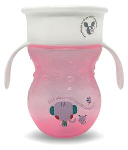 Ποτήρι Εκπαιδευτικό 270ml Cangaroo Magical 360 Pink C0669H