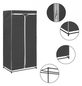 282437 vidaXL Wardrobe Black 75x50x160 cm