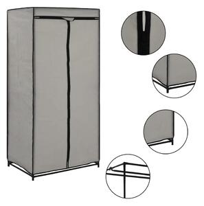 282440 vidaXL Wardrobe Grey 75x50x160 cm