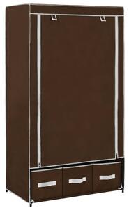 282458 vidaXL Wardrobe Brown 87x49x159 cm Fabric