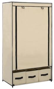 282459 vidaXL Wardrobe Cream 87x49x159 cm Fabric