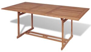 VidaXL Τραπέζι Κήπου 180 x 90 x 75 εκ. από Μασίφ Ξύλο Teak