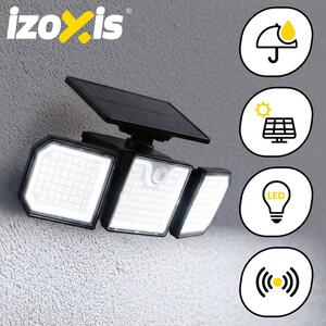 Ηλιακός προβολέας LED με αισθητήρα κίνησης και τηλεχειριστήριο Izoxis — 167 LED, 500lm, IP65
