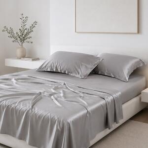Σεντόνια King Size (Σετ) Silk Fashion Bamboo Light Grey