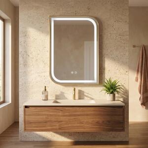ΚΑΘΡΕΦΤΗΣ ΤΟΙΧΟΥ LED ZONE 80X60 GOLD BRUSH