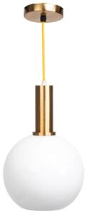 Κρεμαστό φωτιστικό Milk Glass Ball APP666-1CP Gold