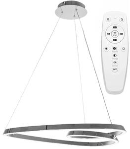 Κρεμαστό φωτιστικό οροφής LED Loop + Τηλεχειριστήριο APP798-cp Chrome