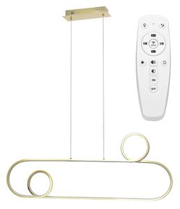 APP809-CP LED Κρεμαστό Φωτιστικό Οροφής Χρυσό + τηλεχειριστήριο