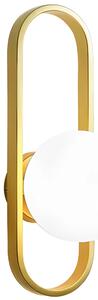 ΦΩΤΙΣΤΙΚΟ ΤΟΙΧΟΥ SCALL APP1756-1W BRUSH GOLD WHITE