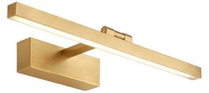 Επιτοίχο φωτιστικό μπάνιου LED APP1863-1W 40cm BRUSH GOLD