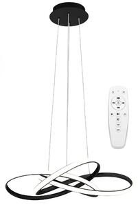 Μοντέρνο φωτιστικό οροφής LED + REMOTE APP814-CP Node Black