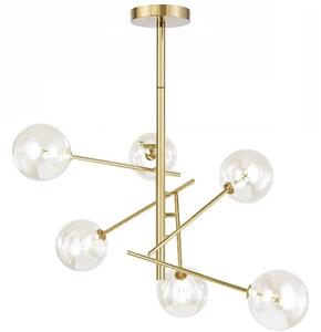 Κρεμαστό φωτιστικό Glass Ball 6 τμχ APP919-6CP Gold