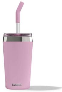 Ποτήρι Θερμός Με Καλαμάκι Helia 6015.30 450ml Pink Sigg