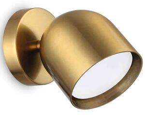 Φωτιστικό Τοίχου - Απλίκα Dodo 314129 8,5x8,5x12cm 1xGX53 15W Brass Ideal Lux