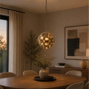 Φωτιστικό Οροφής Lovis PTMD Luxury Living Μονόφωτο, με διαστάσεις 45x45x48cm - Cream