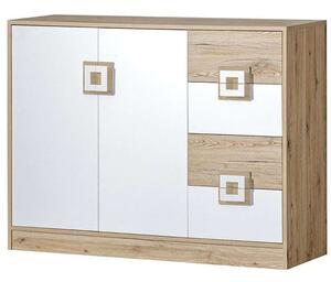 Συρταριέρα Nico 161629199 120x40x93cm Oak-White