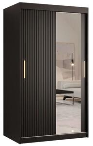 Ντουλάπα Δίφυλλη Συρόμενη Riflo Slim 162575479 100x62x200cm Black-Gold