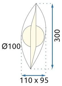 Φωτιστικό τοίχου LED G031-W Gold