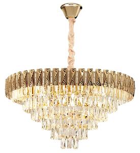 Κρεμαστό φωτιστικό με κρύσταλλα G061-CP 80CM GOLD