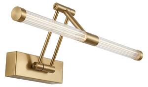 Επιτοίχο φωτιστικό μπάνιου LED APP1899-1W 40cm BRUSH GOLD