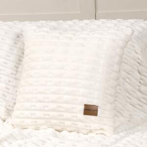 Διακοσμητική Μαξιλαροθήκη Fleece (45x45) Nima Savara Ivory