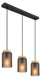Κρεμαστό φωτιστικό APP1812-3CP Frosted Grey