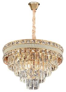 Κρεμαστό φωτιστικό με κρύσταλλα G048-CP 50CM GOLD