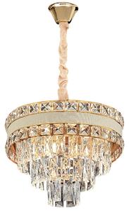 Κρεμαστό φωτιστικό με κρύσταλλα G047-CP 40CM GOLD