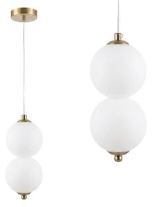 Κρεμαστό φωτιστικό οροφής LED LHJ117-2CP ματ χρυσό
