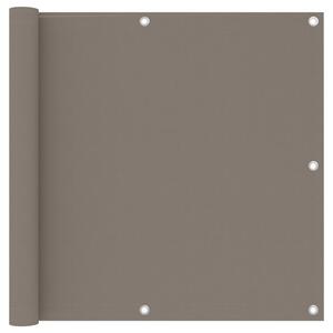 VidaXL Διαχωριστικό Βεράντας Taupe 90 x 500 εκ. Ύφασμα Oxford