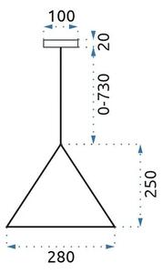 Κρεμαστό φωτιστικό οροφής τύπου Loft LH2058