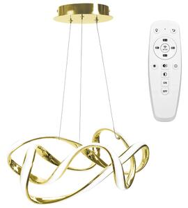 Μοντέρνο φωτιστικό οροφής LED + REMOTE EVE APP821-CP Gold