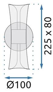 Φωτιστικό τοίχου LED G029-W Black