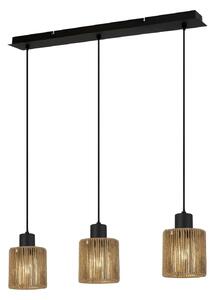 Κρεμαστό φωτιστικό APP1821-3CP NATURE BLACK