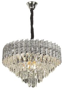 Κρεμαστό φωτιστικό με κρύσταλλα G055-CP 50cm CHROME