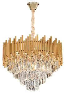 Κρεμαστό φωτιστικό με κρύσταλλα G062-CP 50CM GOLD