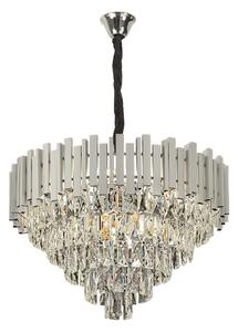Κρεμαστό φωτιστικό με κρύσταλλα G051-CP 50CM Chrome