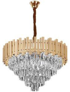 Κρεμαστό φωτιστικό με κρύσταλλα G052-CP 60CM GOLD