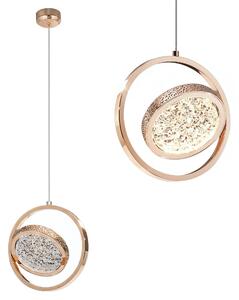 Κρυστάλλινο Κρεμαστό Φωτιστικό LHJ106-1CP LIGHT ROSE GOLD