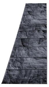 Χαλί Parma Μαύρο V4 80x300 cm
