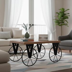Τραπεζάκι σαλονιού Bike Καφέ 85x55x41 cm