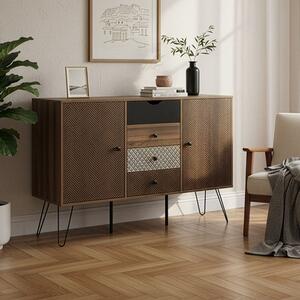 Μπουφές Boho Walnut 122x39.5x86 cm