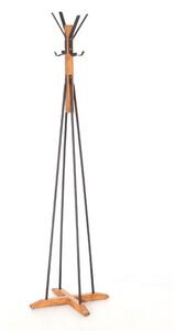 Κρεμάστρα Myra Walnut-Μαύρο 40x160 cm
