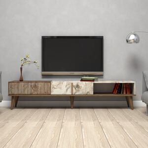 Έπιπλο TV Milan Walnut-Λευκό