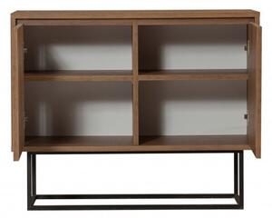 Κονσόλα Zuri Walnut-Μαύρο